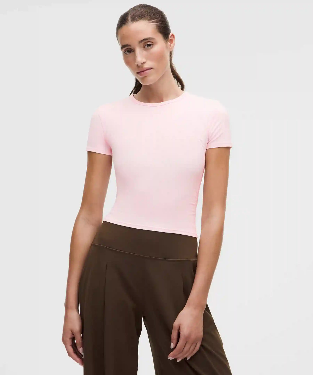 All It Takes Ribbed Keyhole Short-Sleeve Shirt
