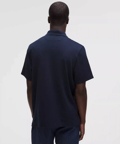 Cotton Pique Short-Sleeve Polo Shirt