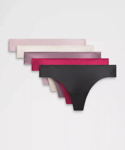 InvisiWear Mid-Rise Thong Underwear *5 Pack