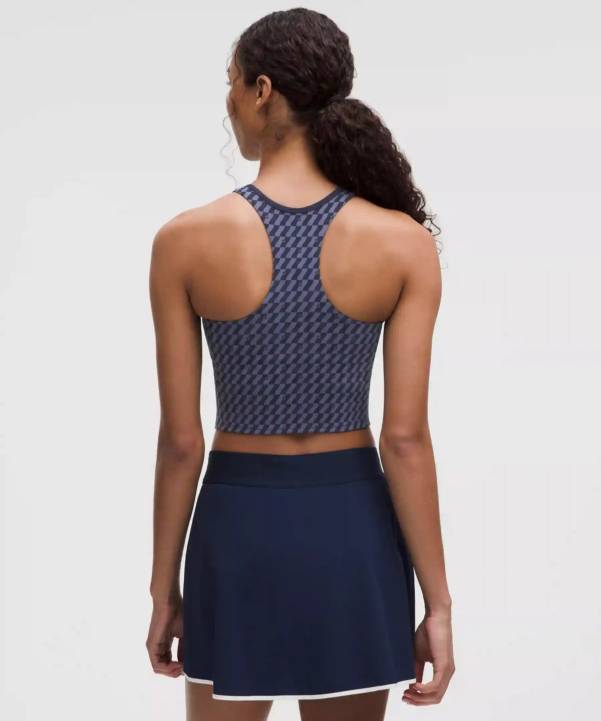 Cropped V-Neck Tennis Tank Top *Medium Support, B/C Cup