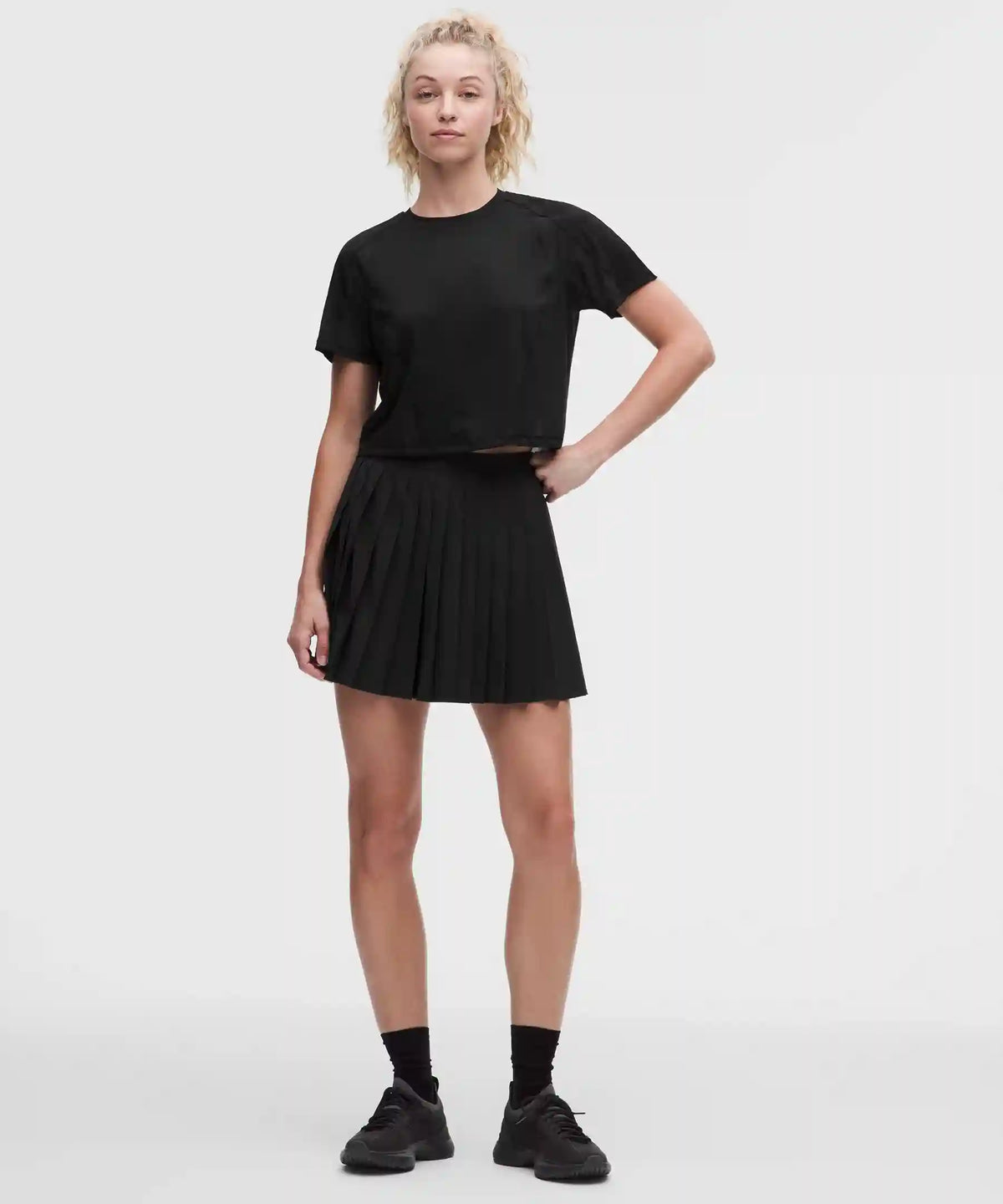 High-Rise Pleated Tennis Skirt *Long