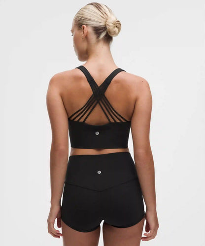 FlexyFlex Strappy Longline Yoga Bra *Light Support, D–DDD Cups