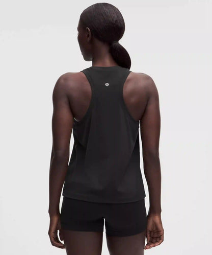 Silky High-Neck Yoga Tank Top