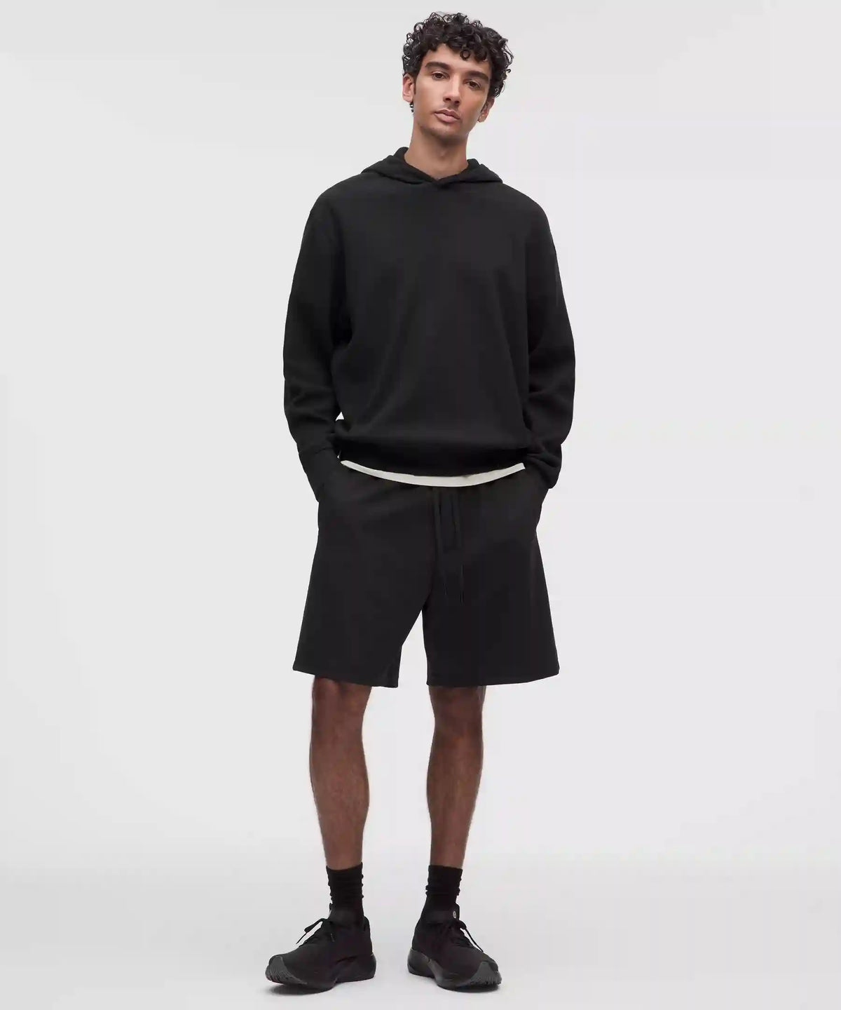Cotton-Blend Relaxed-Fit Waffle Knit Hoodie
