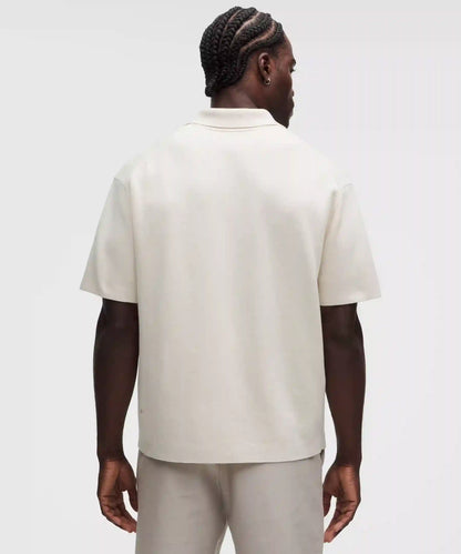 Cotton-Blend Knit Short-Sleeve Polo Shirt
