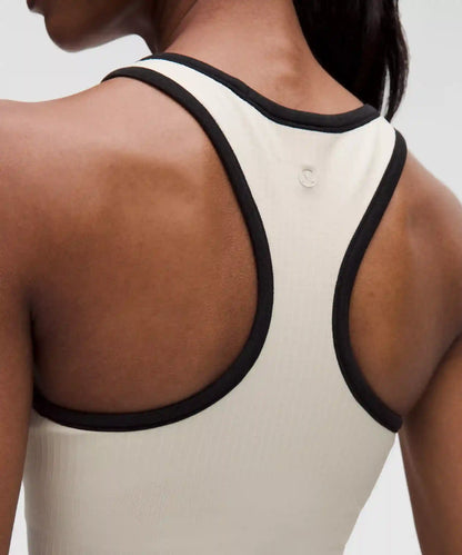 Ebb to Street Cropped Racerback Tank Top *Contrast