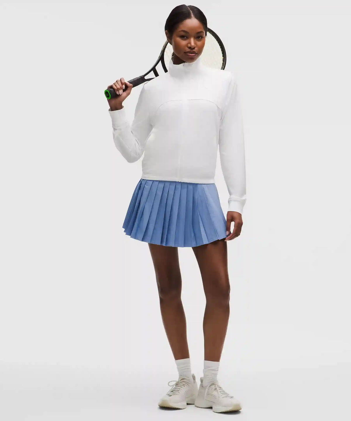 High-Rise Pleated Tennis Skirt *Long