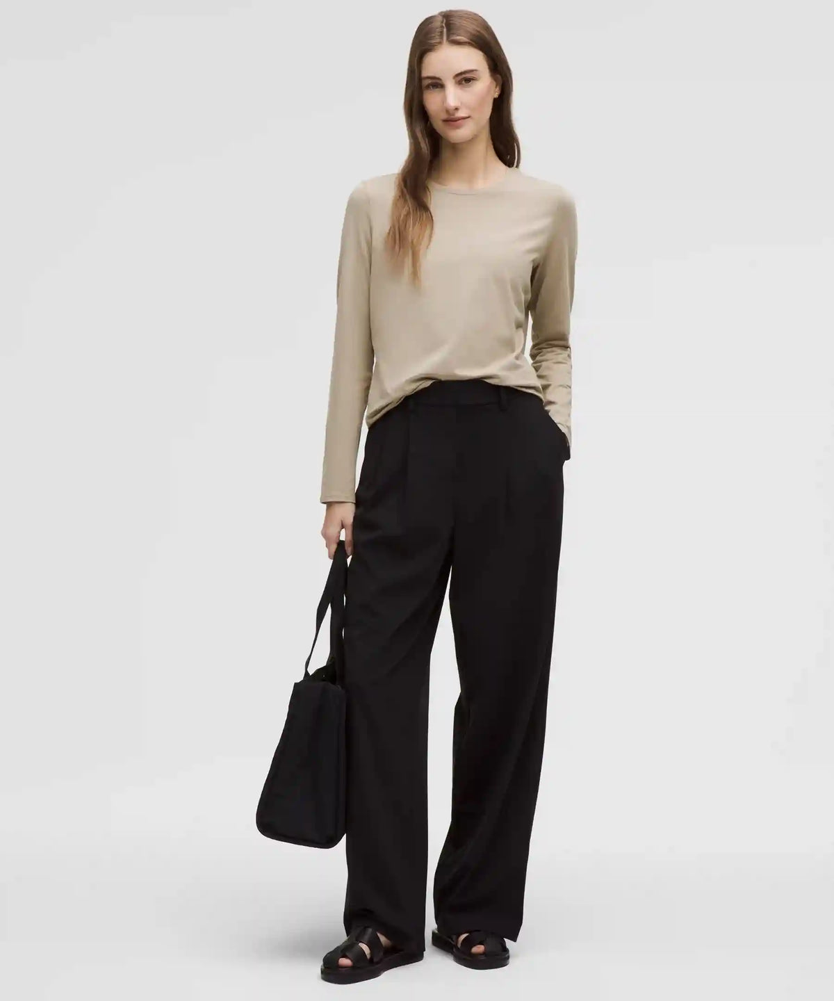 Organic Cotton Crewneck Long-Sleeve Shirt