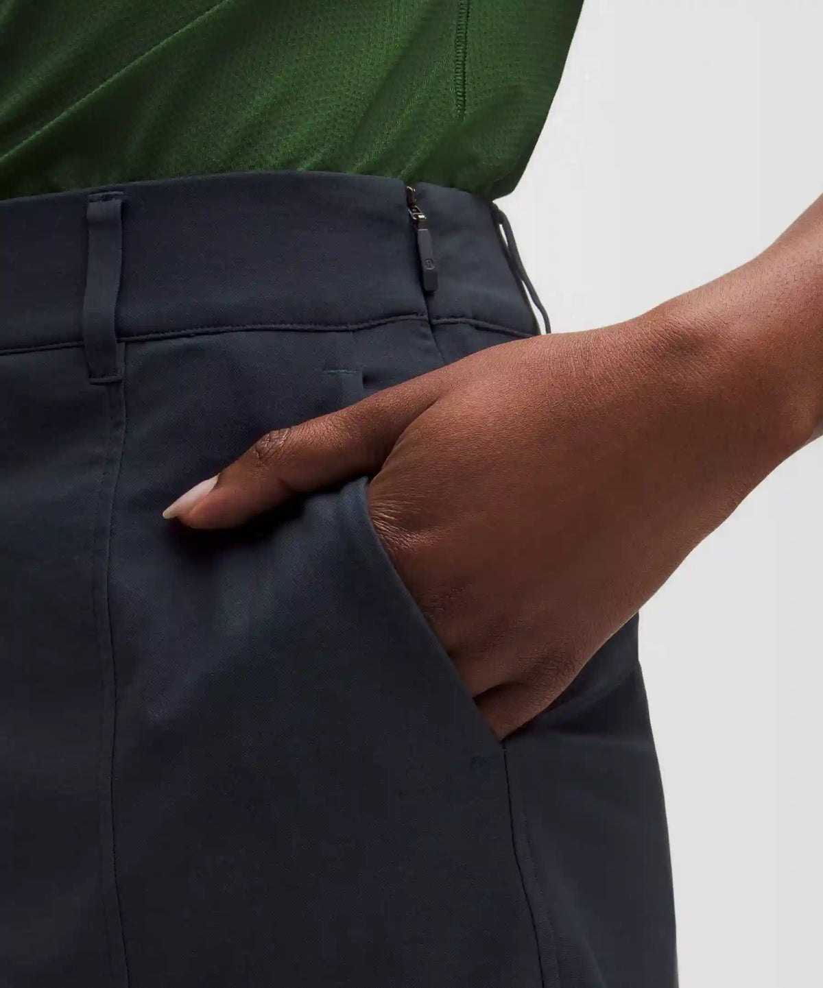 Stretch Twill Front Pleat Golf Skirt *Embroidered Logo