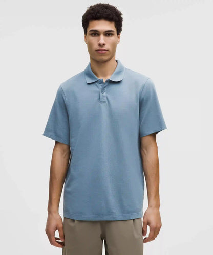 Cotton Pique Short-Sleeve Polo Shirt
