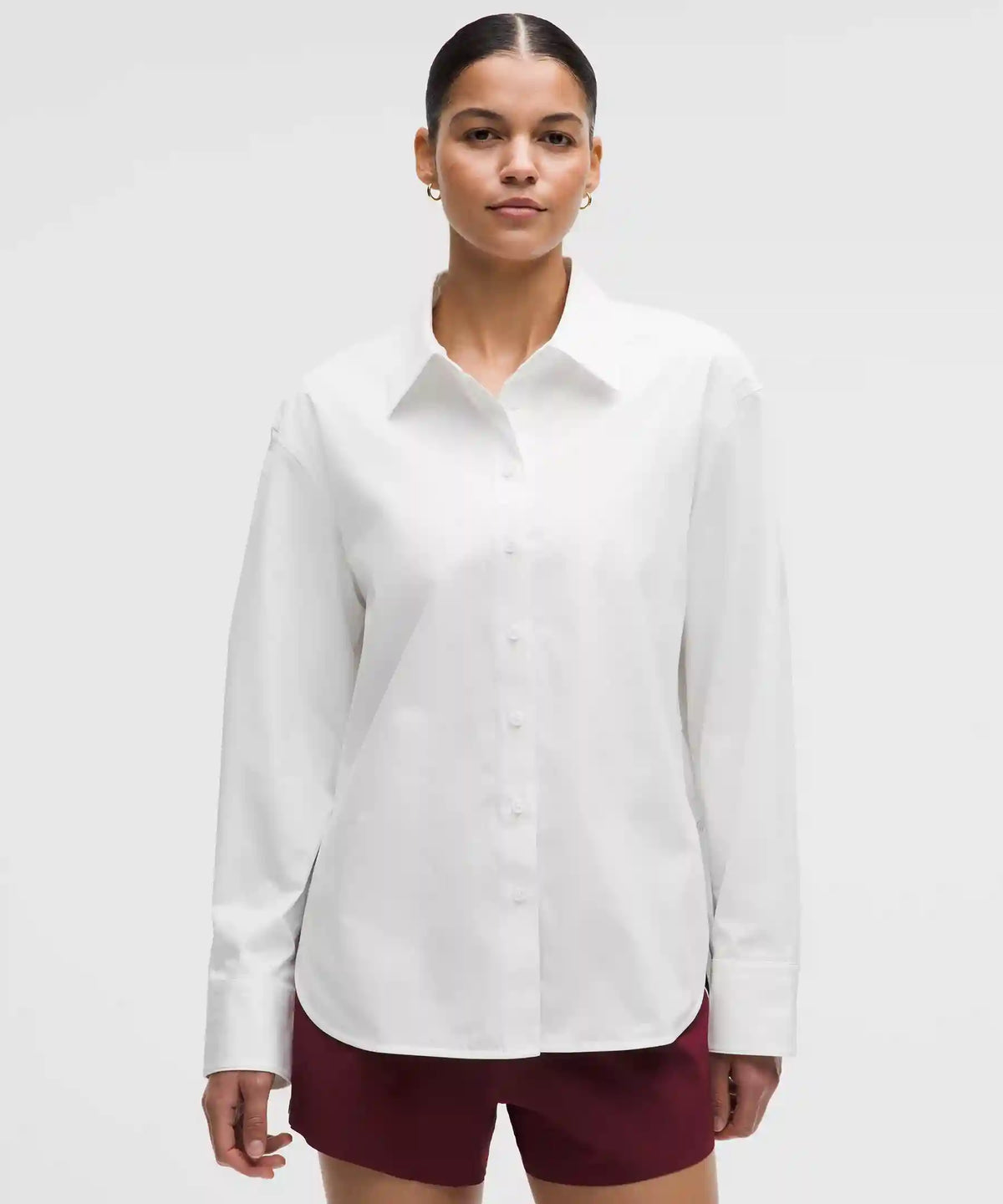 Woven Relaxed-Fit Button-Up Shirt