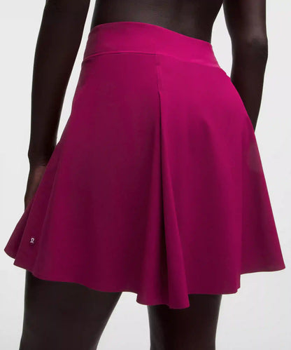 A-Line Side-Pleat Tennis Skirt *Long