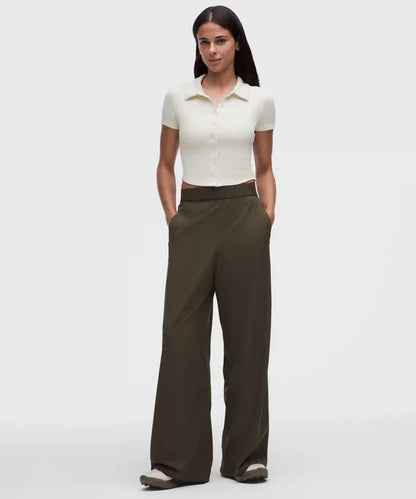 Button-Up Collared Short-Sleeve Shirt