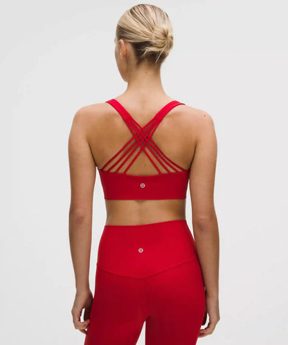 FlexyFlex Strappy Yoga Bra *Light Support, D-DDD Cups