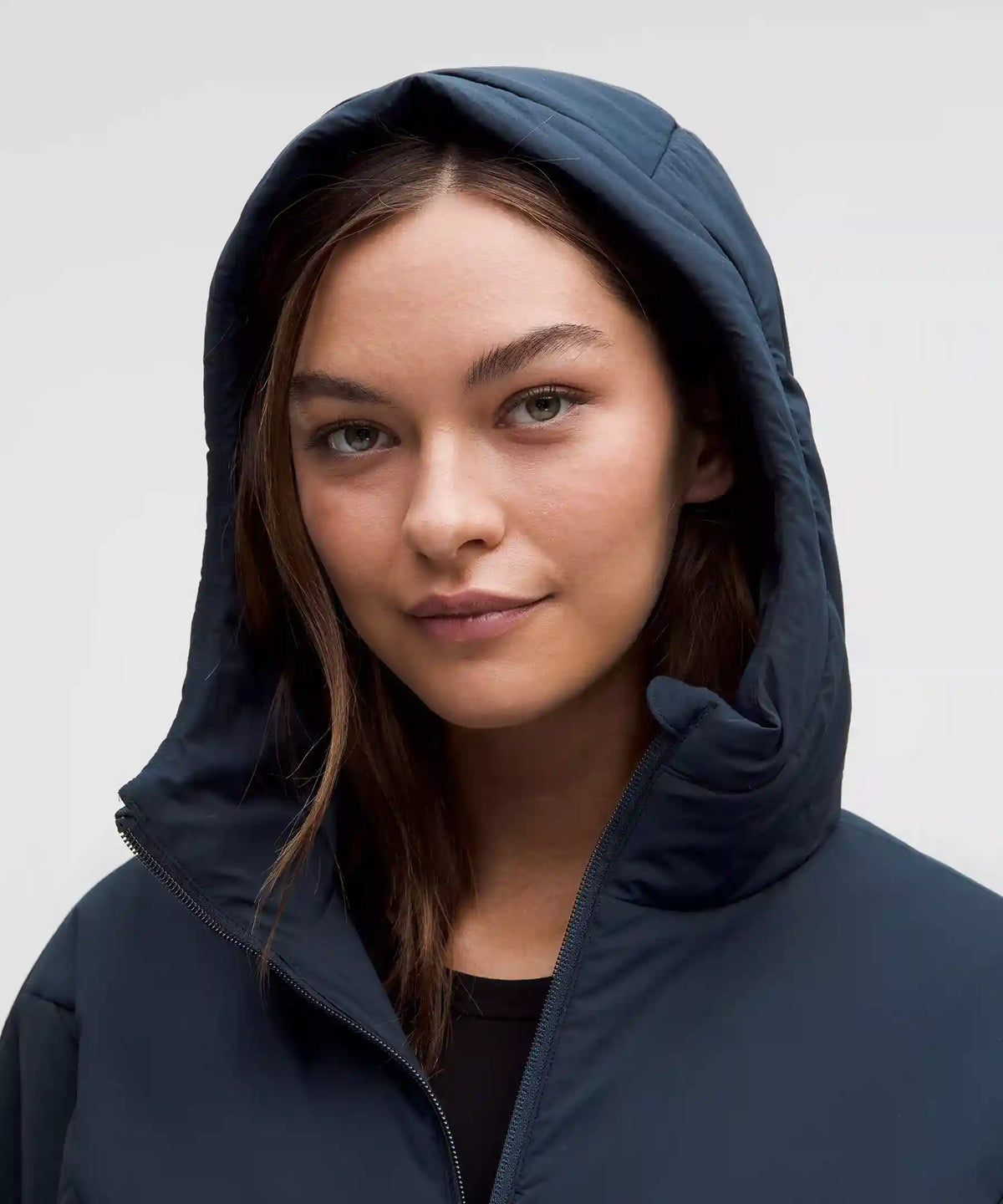Water-Resistant Insulated Hooded Jacket
