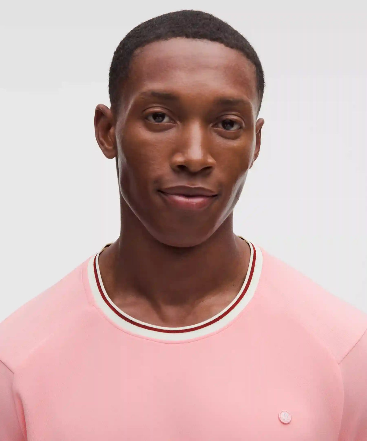 UV-Protective Textured Mesh Tennis Shirt