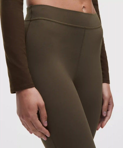 Groove High-Rise Notched-Hem Crop 15"