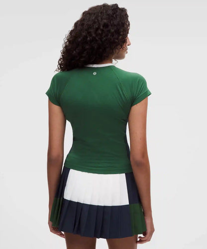 Swiftly Tech Short-Sleeve Shirt 2.0 Waist Length *Colourblock