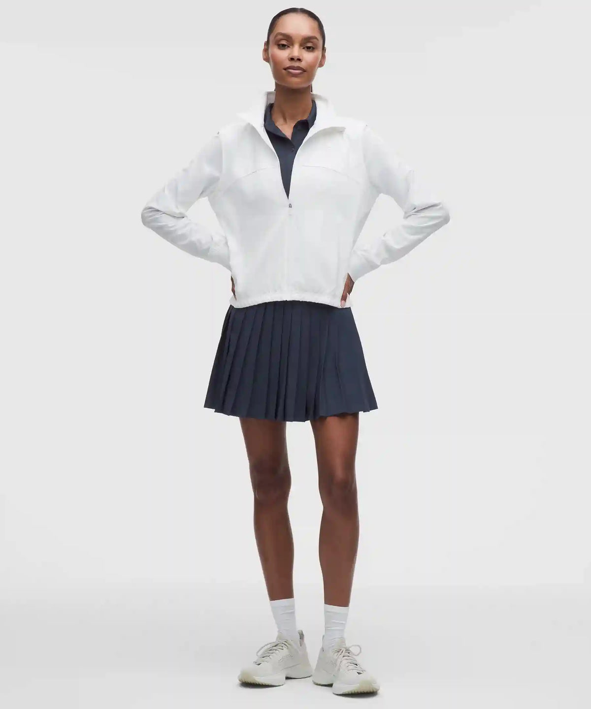 High-Rise Pleated Tennis Skirt *Long