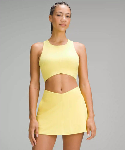 V-Waist Cropped Tennis Tank Top *Medium Support, B/C Cup