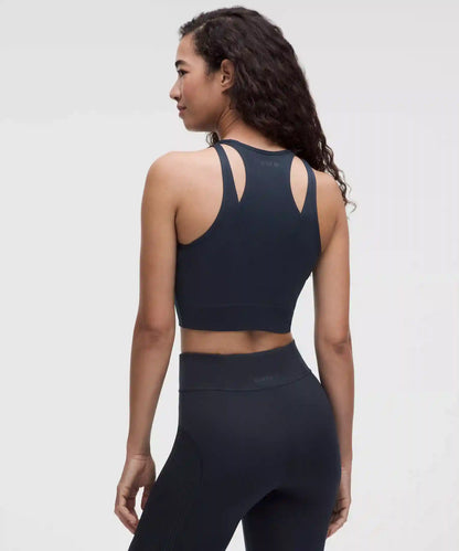 Mesh Cut-Out Cropped Tank Top *SLNSH Collection