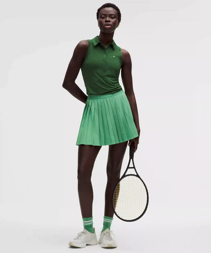 High-Rise Pleated Tennis Skirt *Long