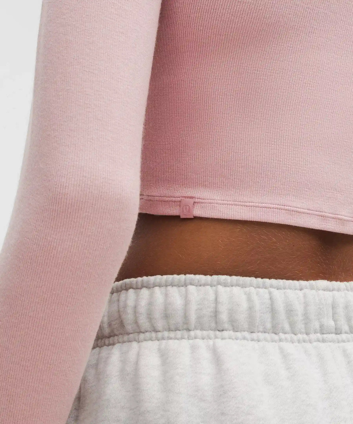 Hold Tight Straight-Hem Cropped Long-Sleeve Shirt