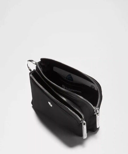 Double Zip Clippable Card Pouch