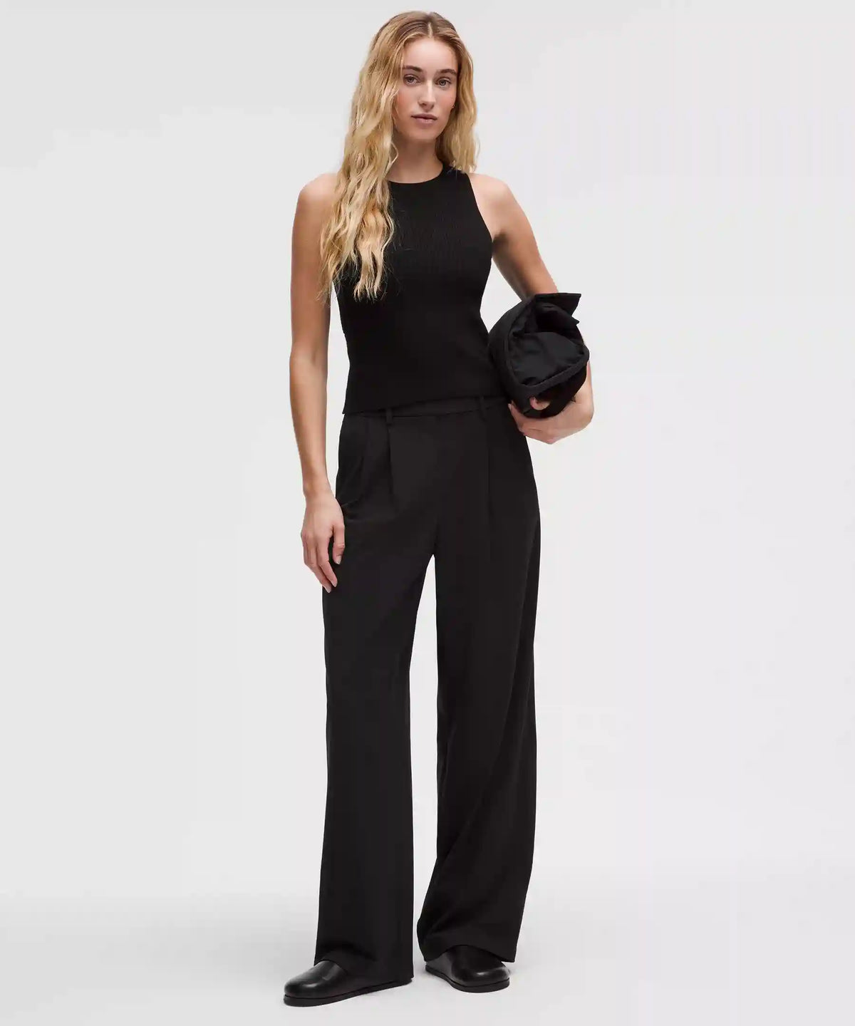 Merino Wool Open-Back Tank Top