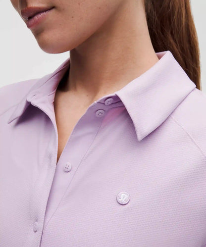 Quick-Dry Short-Sleeve Polo Shirt Straight Hem *Logo