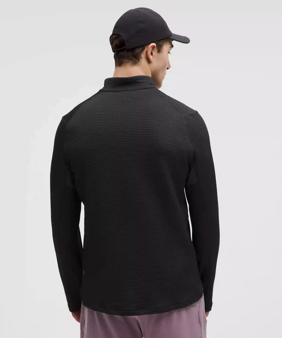 Waffle-Knit Half Zip
