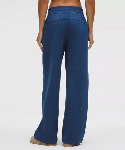 Scuba Mid-Rise Wide-Leg Pant *Waffle
