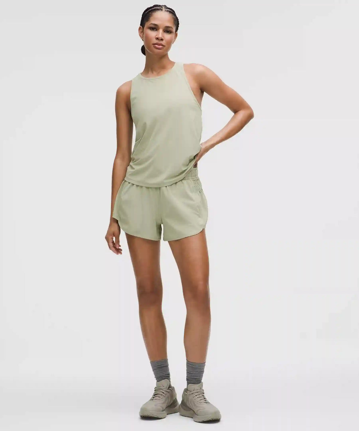 Ruched-Side High-Rise Short 3"
