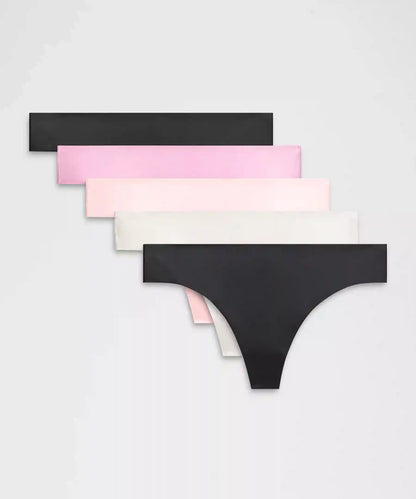 InvisiWear Mid-Rise Thong Underwear *5 Pack
