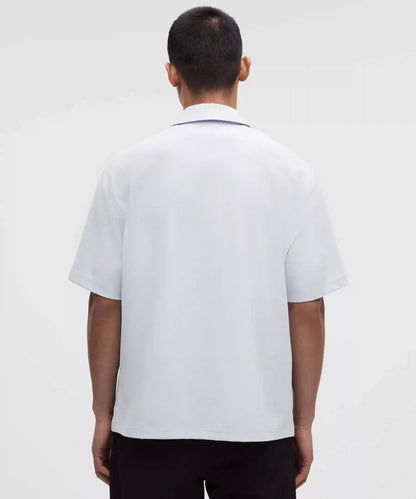 Daydrift Oversized Zip-Neck Polo Shirt