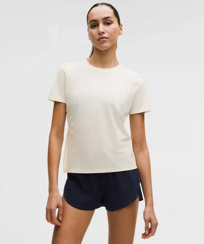 Side-Ruched Running Short-Sleeve Shirt