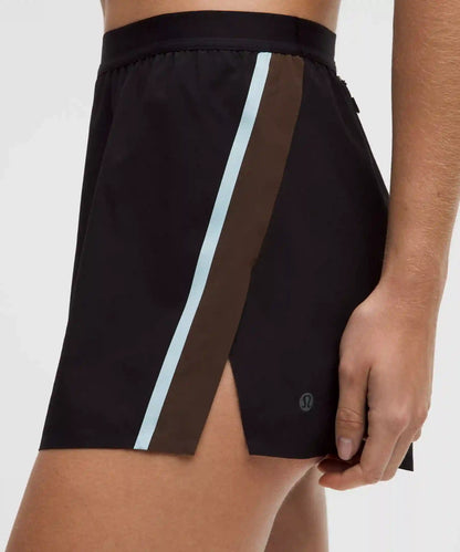 High-Rise Split Short 3" *Stripe