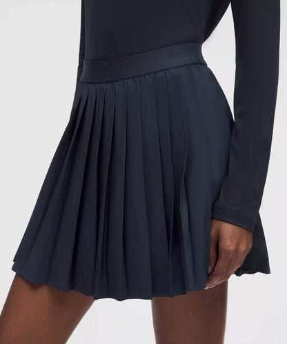 High-Rise Pleated Tennis Skirt *Long