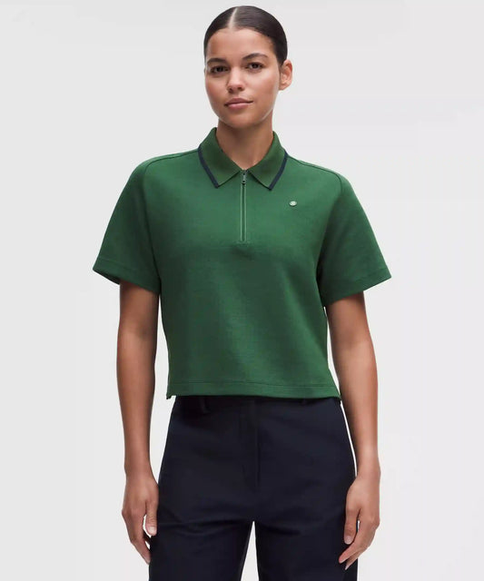 Cotton-Blend Pique Short-Sleeve Polo Shirt
