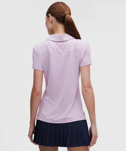 Quick-Dry Short-Sleeve Polo Shirt Straight Hem *Logo