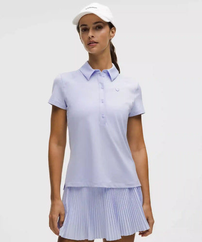 Quick-Dry Short-Sleeve Polo Shirt Straight Hem *Logo