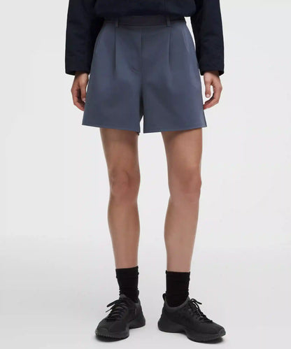 Daydrift Pleated High-Rise Short 5"