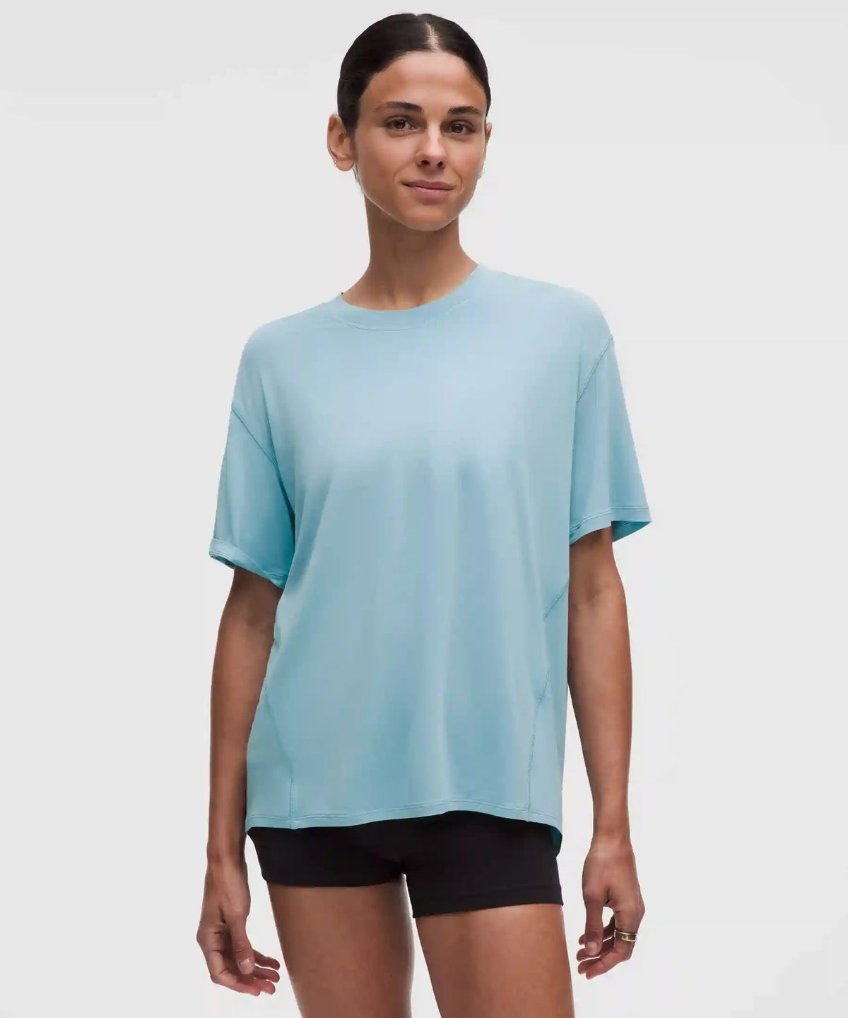 SilkyAppeal Tie-Back Short-Sleeve Shirt