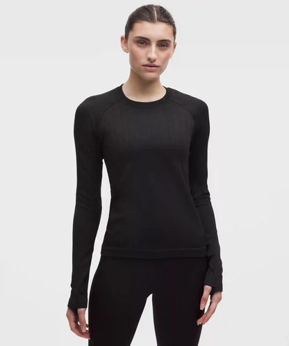 Rest Less Variegated Ribbed Pullover