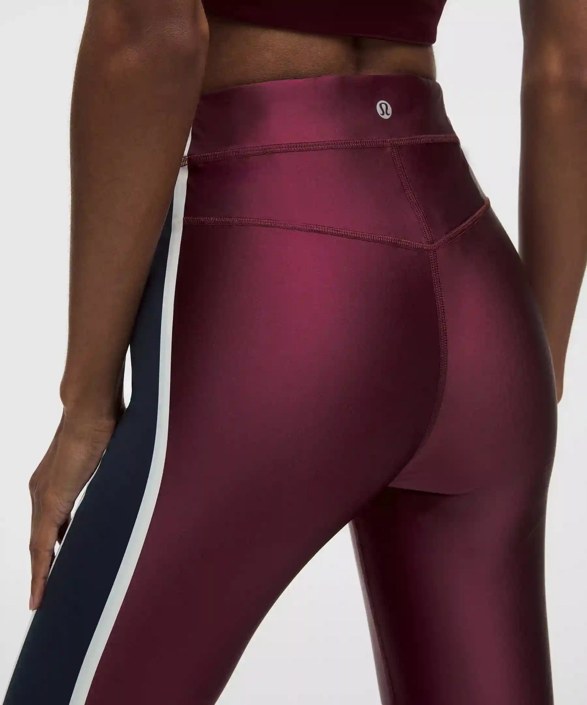 Satin Shine High-Rise Tight 25" *Stripe