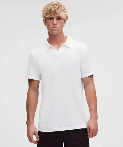 Textured Seamless Polo Shirt
