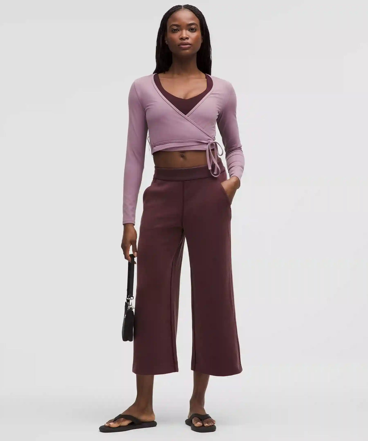 Softstreme High-Rise Wide-Leg Cropped Pant