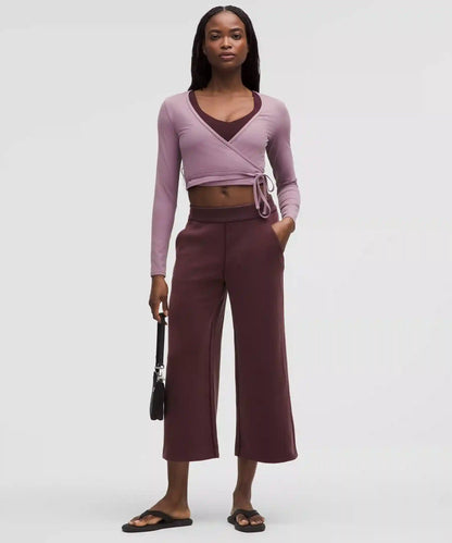 Softstreme High-Rise Wide-Leg Cropped Pant