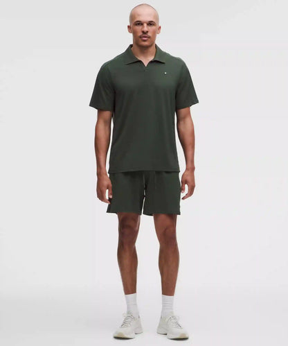 Mesh-Panelled Tennis Short 7"