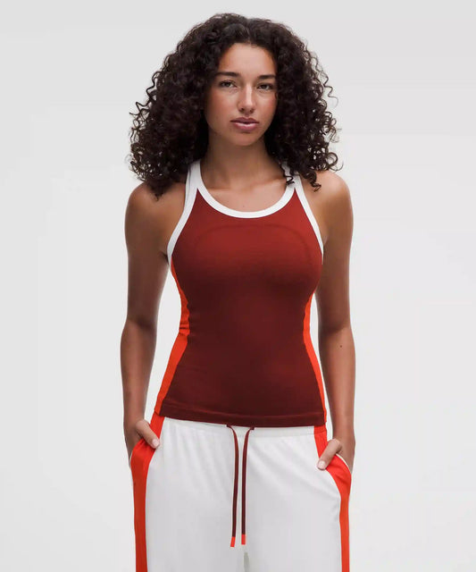 Swiftly Tech Racerback Tank Top 2.0 Waist Length *Colourblock